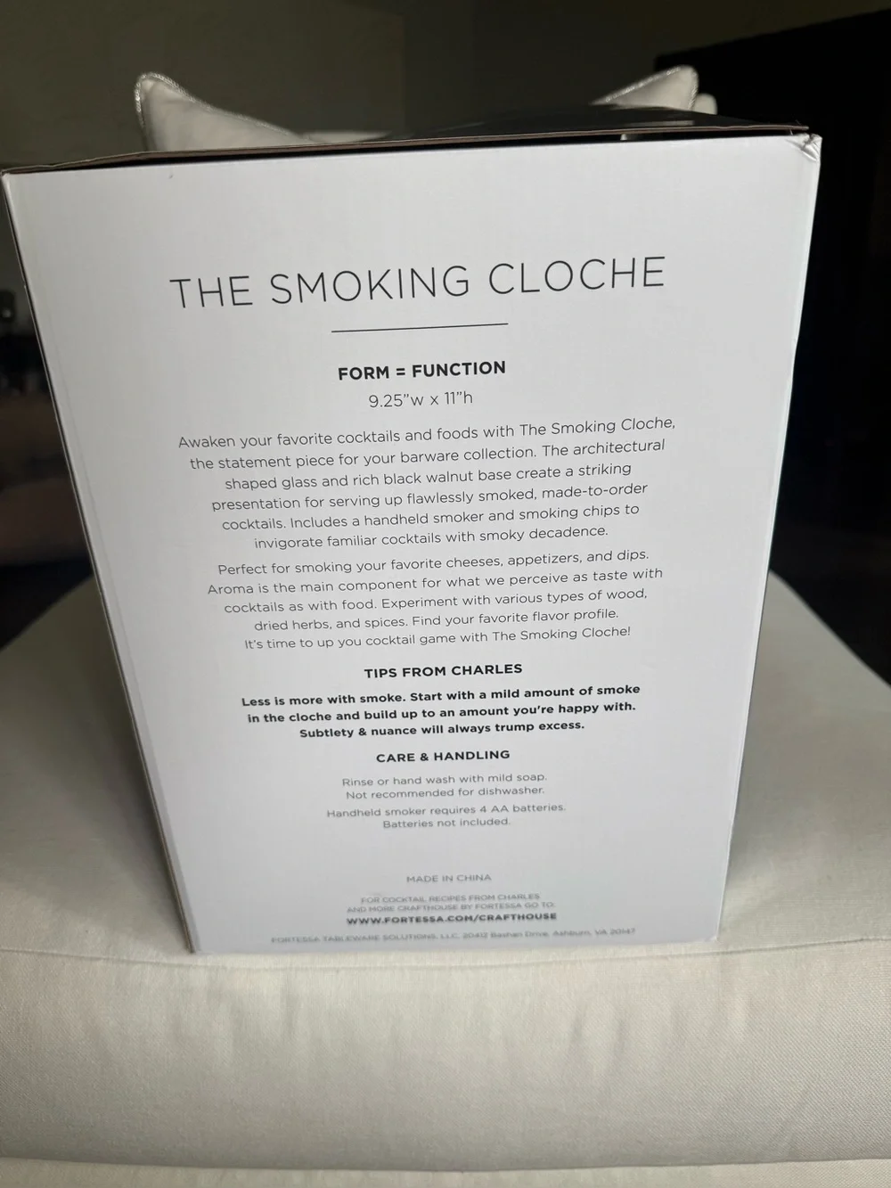 Crafthouse by Fortessa Cocktail Smoking Cloche